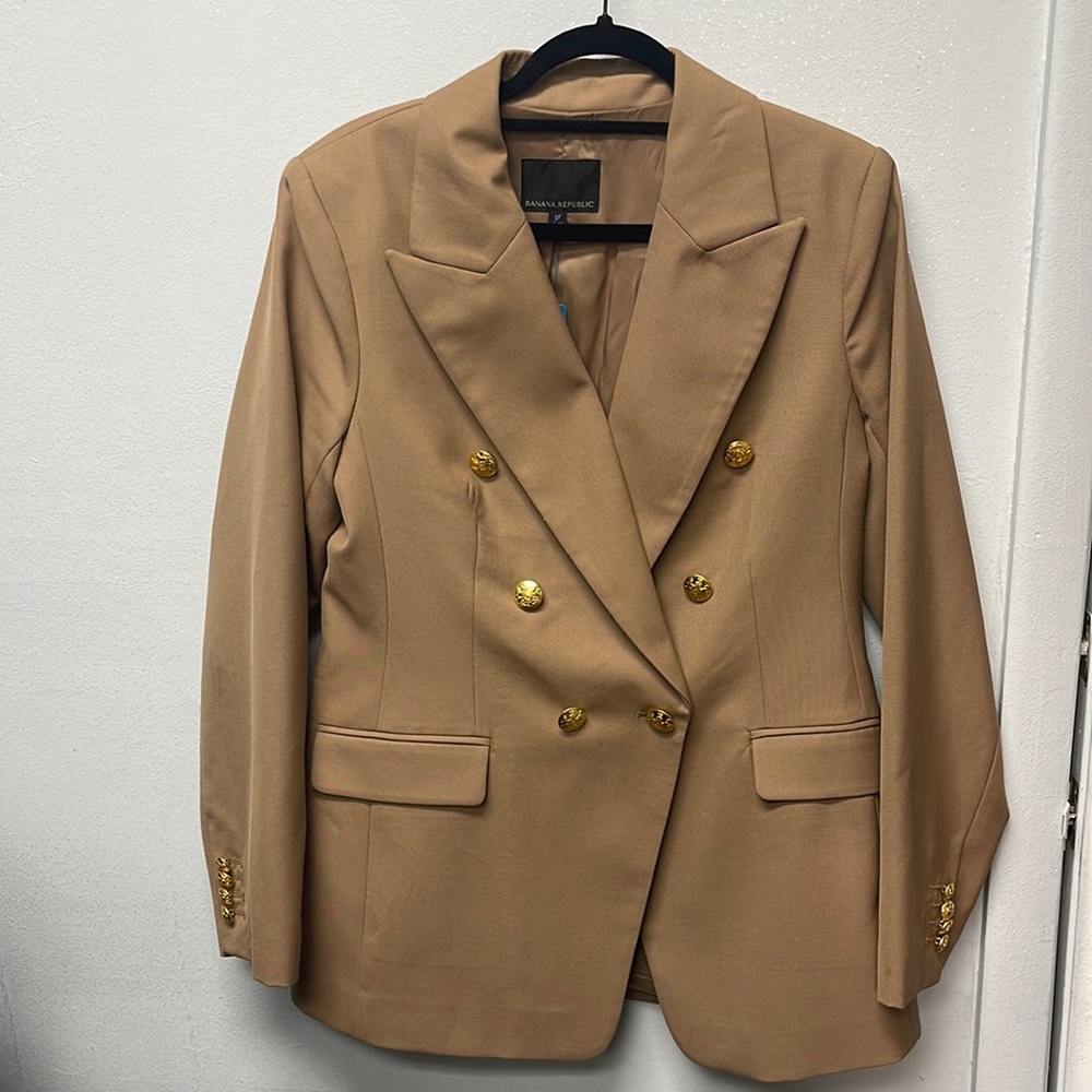 Tan Classic Banana Republic Blazer
